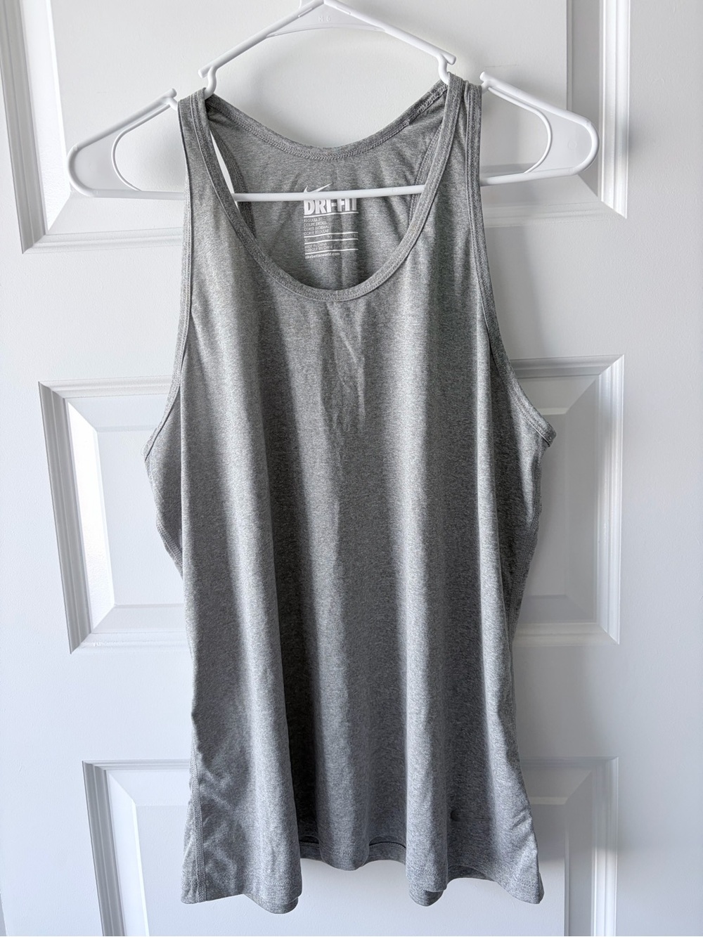 Nike Gray Women's Athletic Tank Top - Dri-FIT